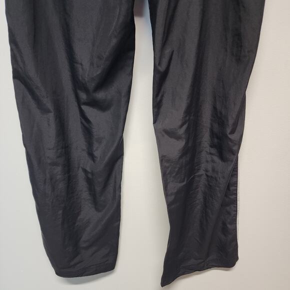 Vintage Lady Foot Locker Track Pants Size M Black Ankle Pull On Nylon Gorp Y2K - Picture 6 of 10